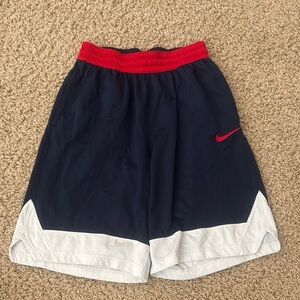 Nike Dark Blue and Red Sports Shorts